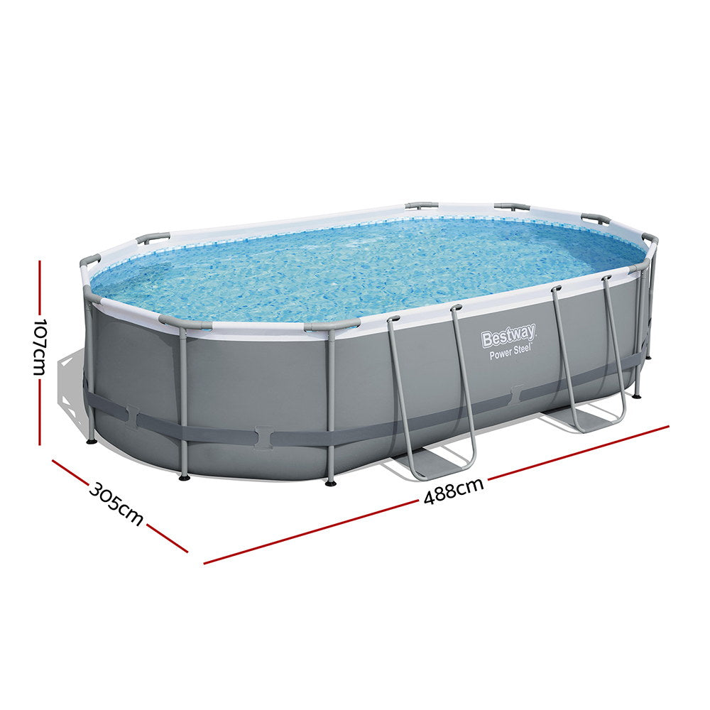 Bestway Power Steel Frame Swimming Pool Set