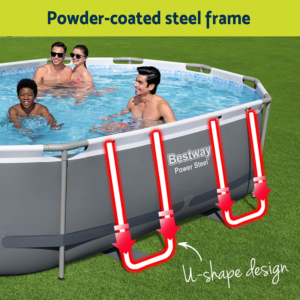 Bestway Power Steel Frame Swimming Pool Set