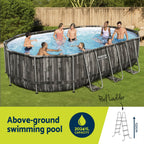Bestway Steel Frame Swimming Pool Set 6.1x3.66m