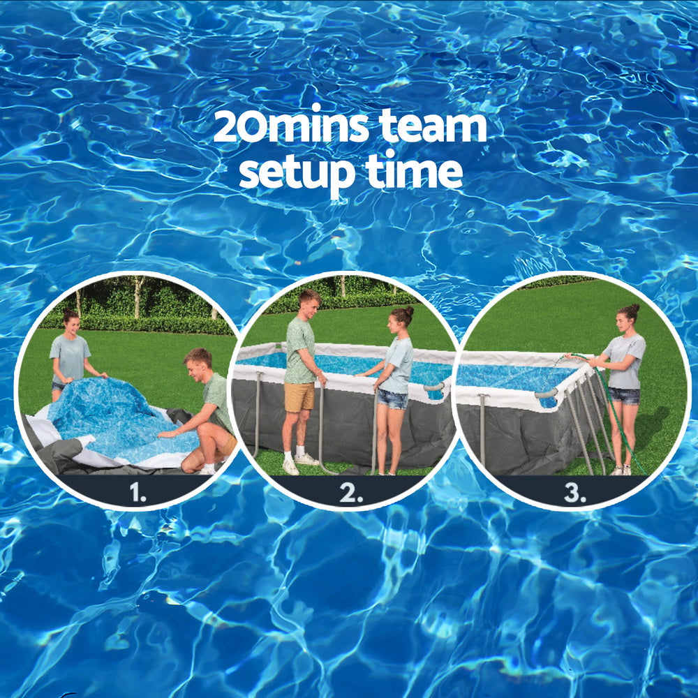 Bestway Power Steel Frame Pool 282x196cm