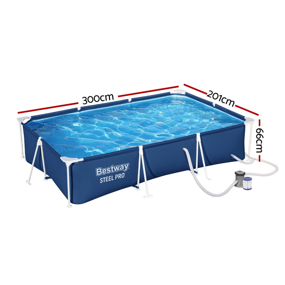 Bestway Steel Frame Above Ground Pool 300x201x66cm