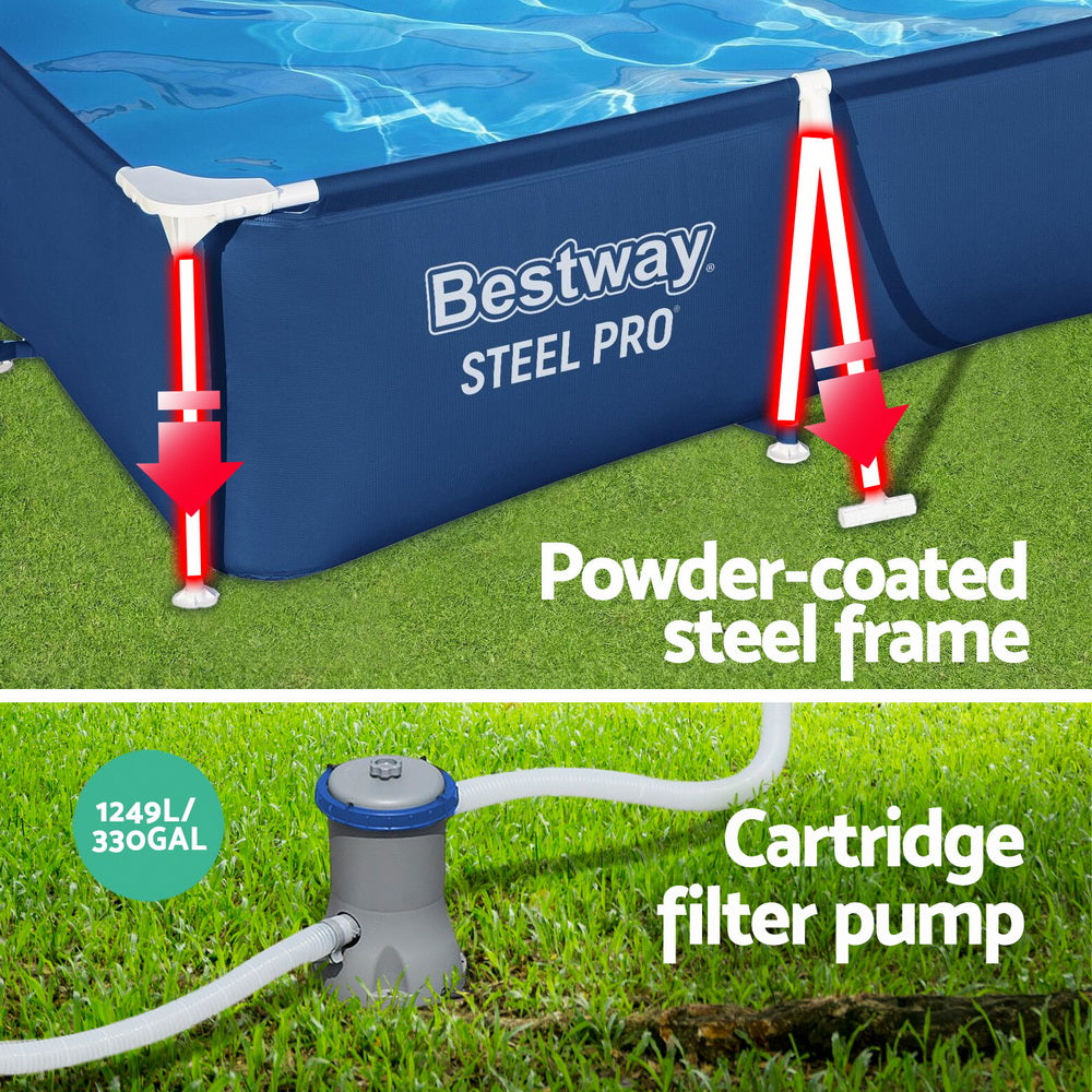 Bestway Steel Frame Above Ground Pool 300x201x66cm