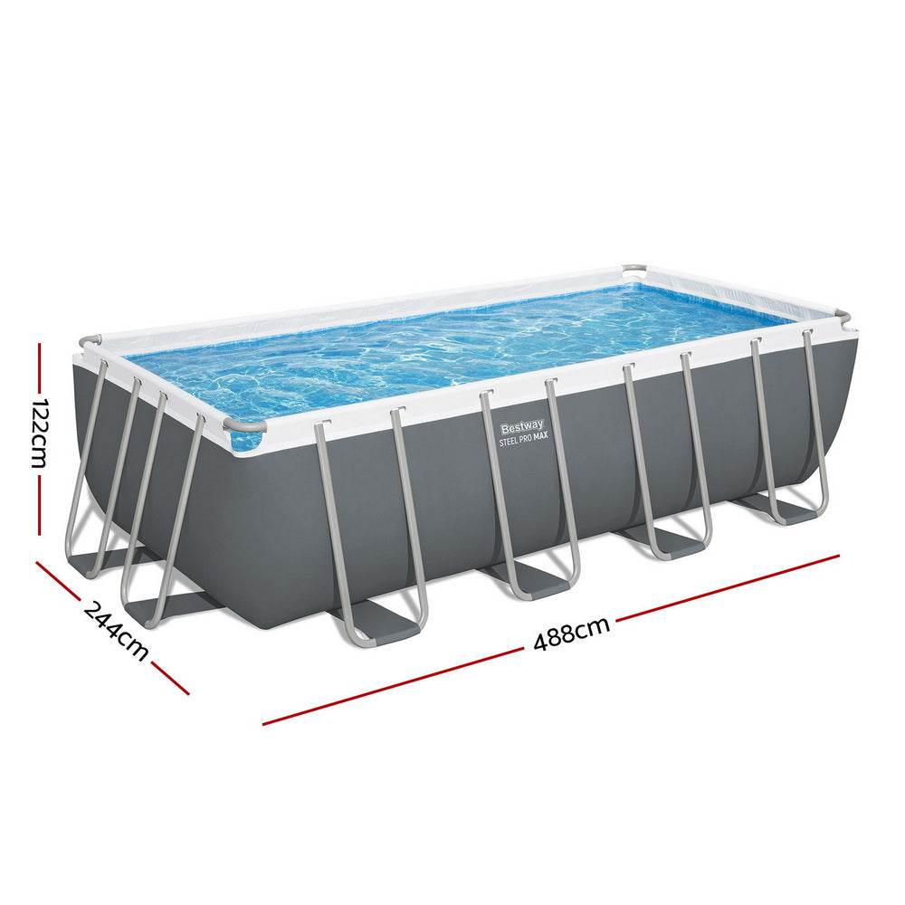 Bestway Power Steel Frame Pool Set 488x244cm