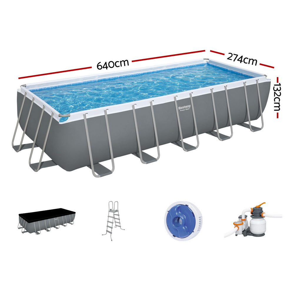 Bestway Power Steel Frame Pool 640x274x132cm