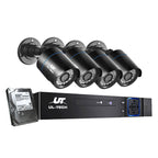UL-Tech 4-Channel CCTV Security System with 4 Cameras