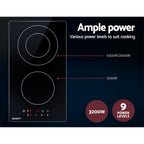 30cm Electric Ceramic Cooktop with Safety Features
