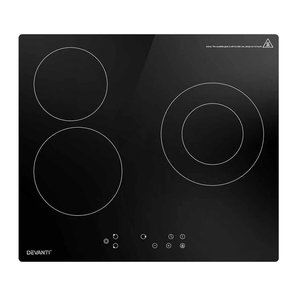 Electric Ceramic Cooktop 60cm 4 Burner Touch Control