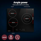 Electric Ceramic Cooktop 60cm 4 Burner Touch Control