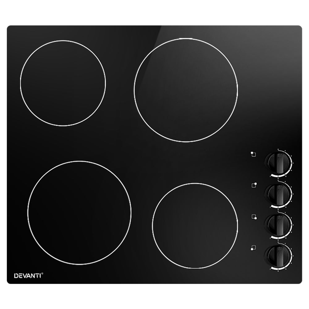 60cm Electric Ceramic Cooktop with Safety Features