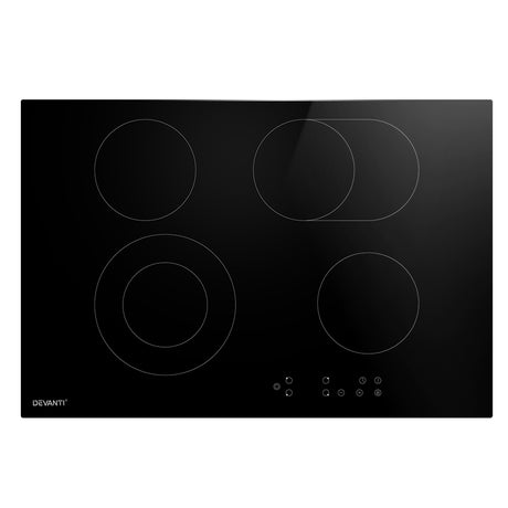 Electric Ceramic Cooktop - 77cm, 6 Zones