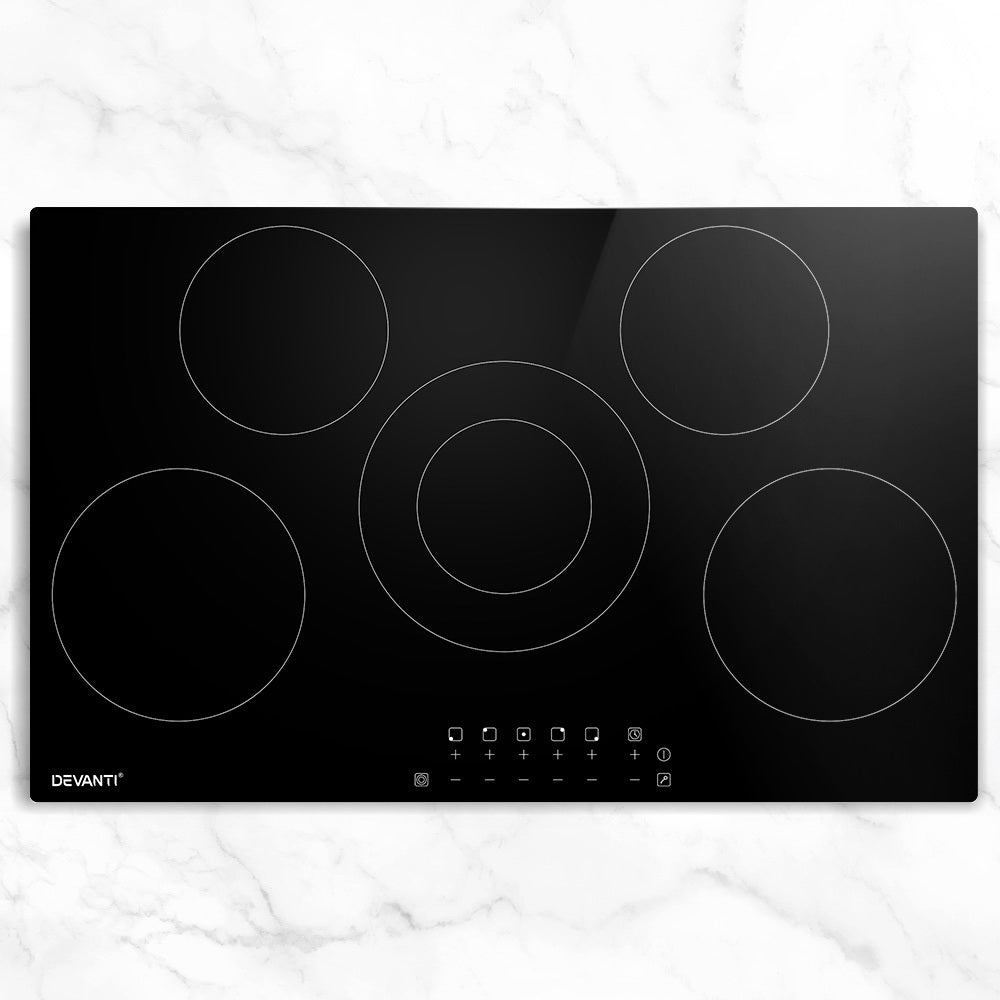 90cm Electric Ceramic Cooktop with Touch Controls