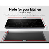 90cm Electric Ceramic Cooktop with Touch Controls