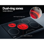 90cm Electric Ceramic Cooktop with Touch Controls