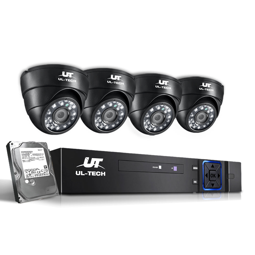 UL-Tech 4CH CCTV Security System with 2TB HDD