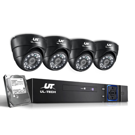 UL-Tech 4CH CCTV Security System with 2TB HDD