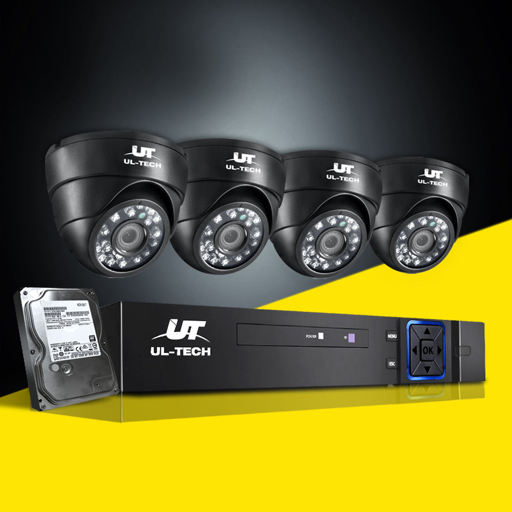UL-Tech 4CH CCTV Security System with 2TB HDD