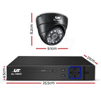 UL-Tech 8CH CCTV Security System with 4 Cameras