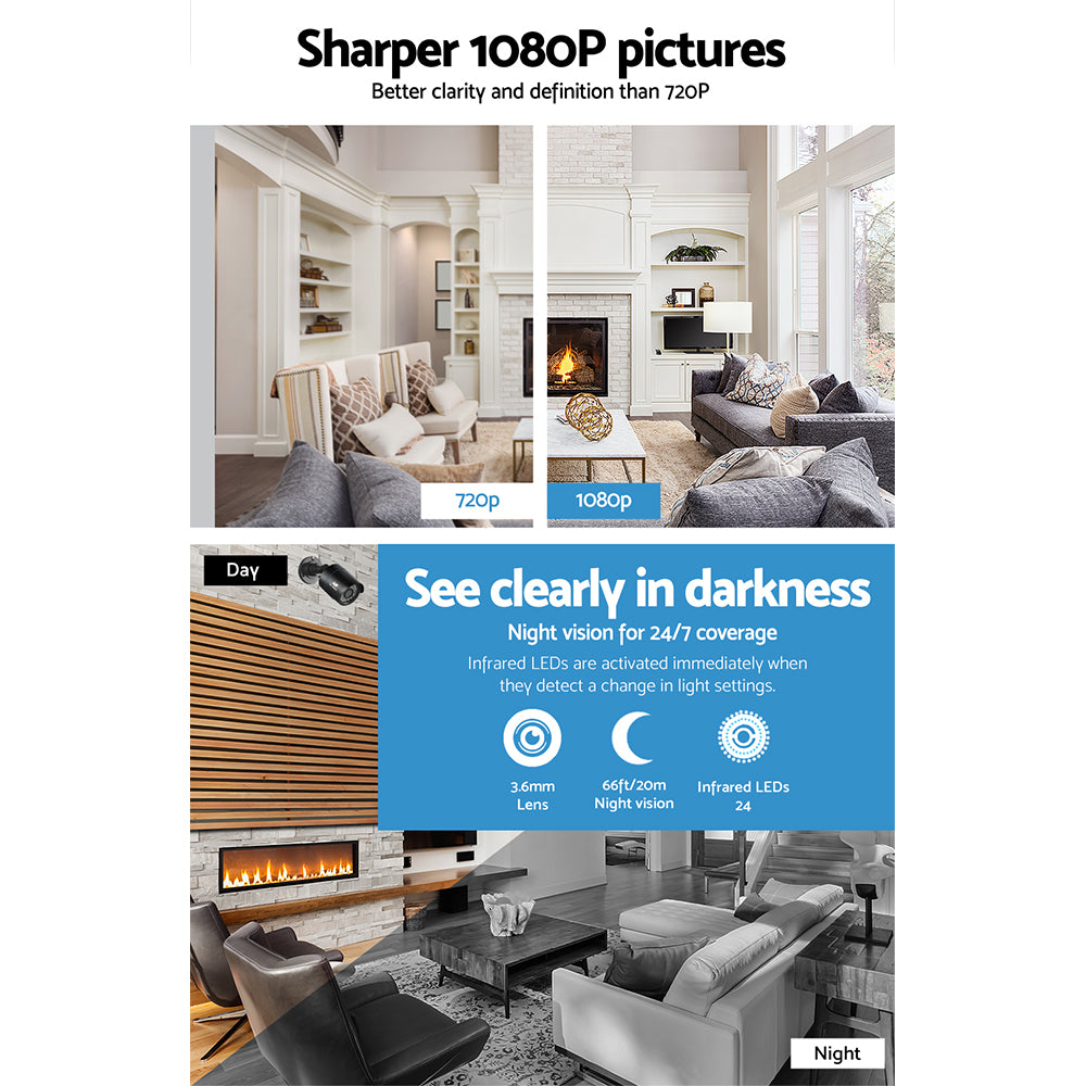 UL-Tech 8CH DVR CCTV Security System