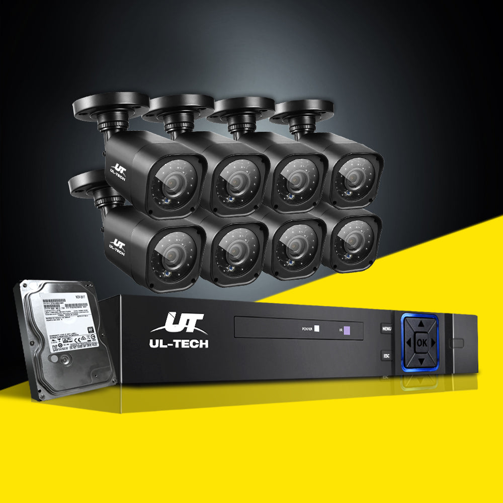 UL-Tech 8CH CCTV Security System with 2TB DVR