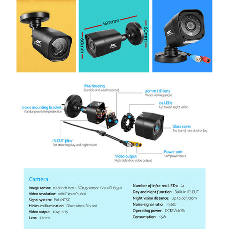 UL-Tech 8CH 1080P CCTV Security System