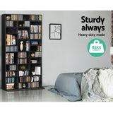 Artiss Black CD Storage Bookshelf