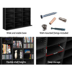Artiss Black CD Storage Bookshelf