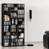 Artiss Black CD Storage Bookshelf
