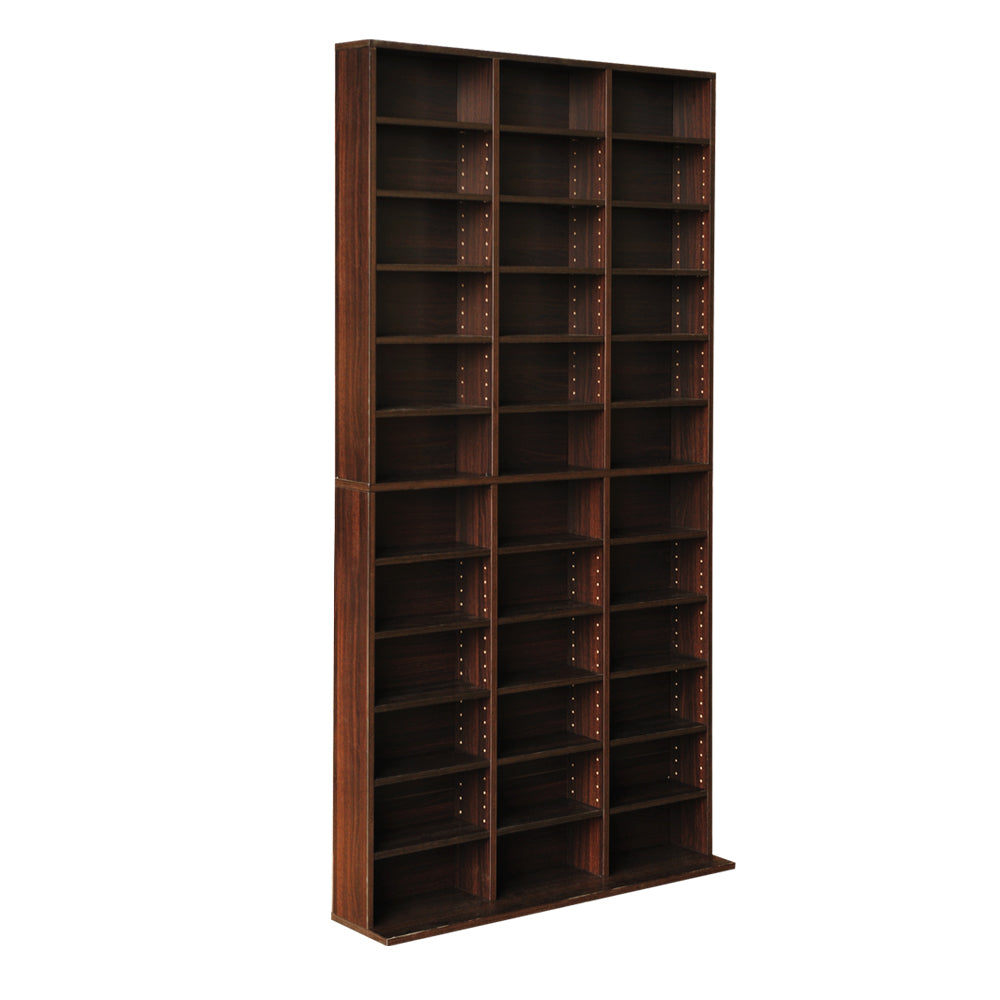 Artiss BERT Walnut Bookshelf CD Storage Rack