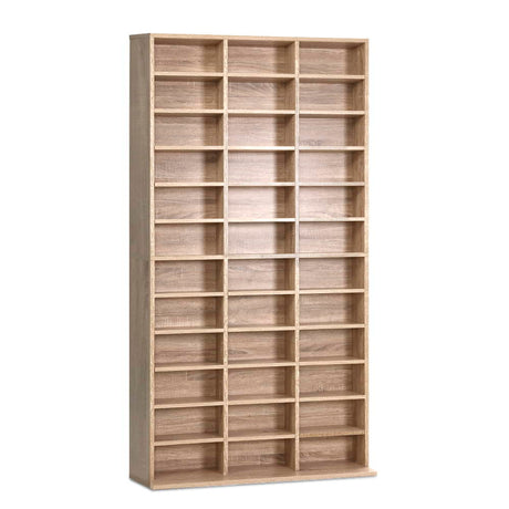 Artiss BERT Oak Bookshelf CD Storage Rack