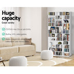 Artiss BERT White Bookshelf CD Storage Rack