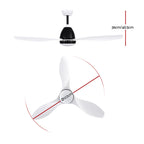 Devanti 48'' Remote Control Ceiling Fan with Light