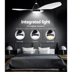 Devanti 48'' Remote Control Ceiling Fan with Light