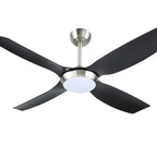 Devanti 52-Inch Black Ceiling Fan with Light