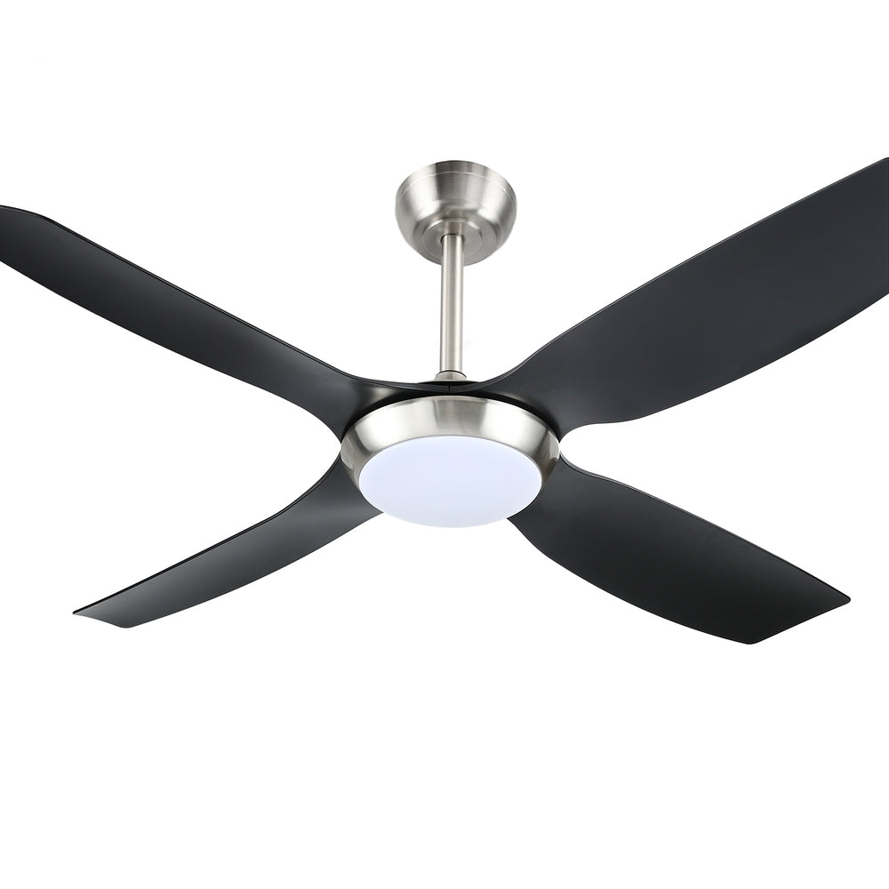 Devanti 52-Inch Black Ceiling Fan with Light