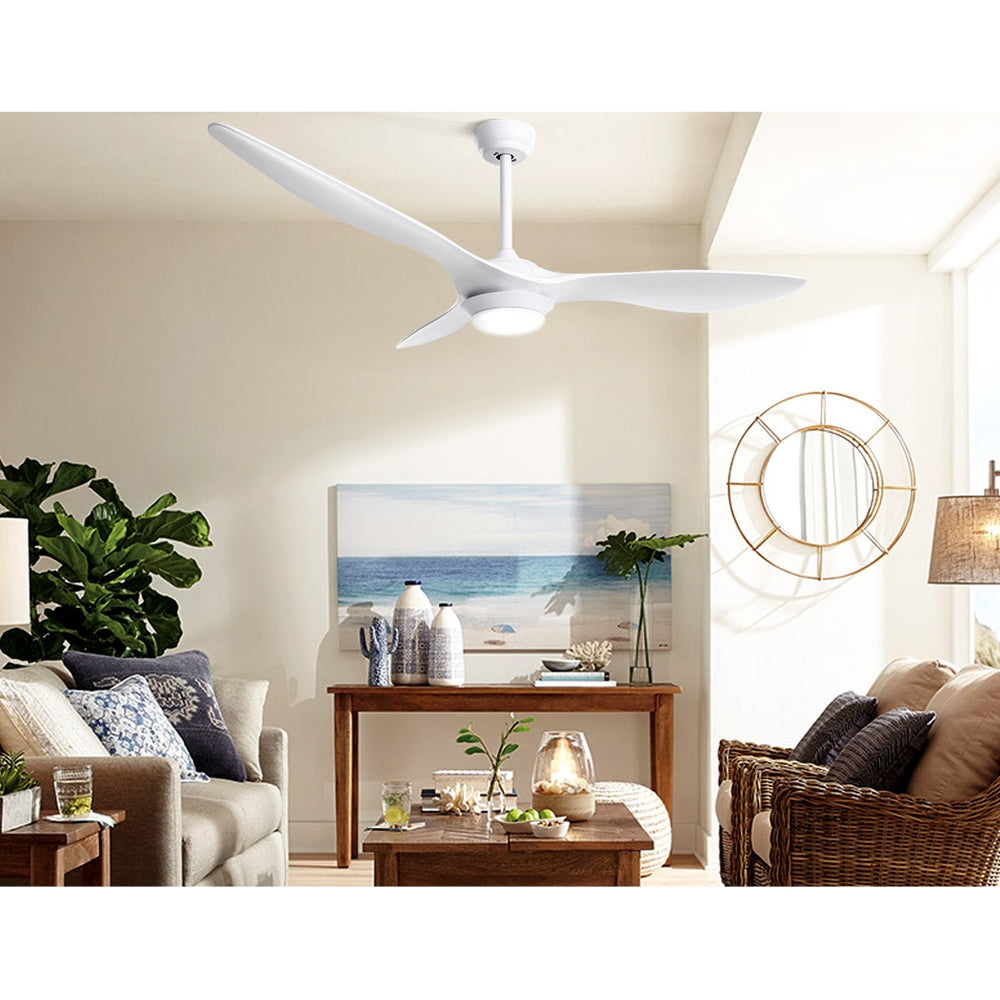 Devanti 52-Inch White Ceiling Fan with Light
