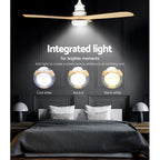 Devanti 52" Ceiling Fan with LED Light