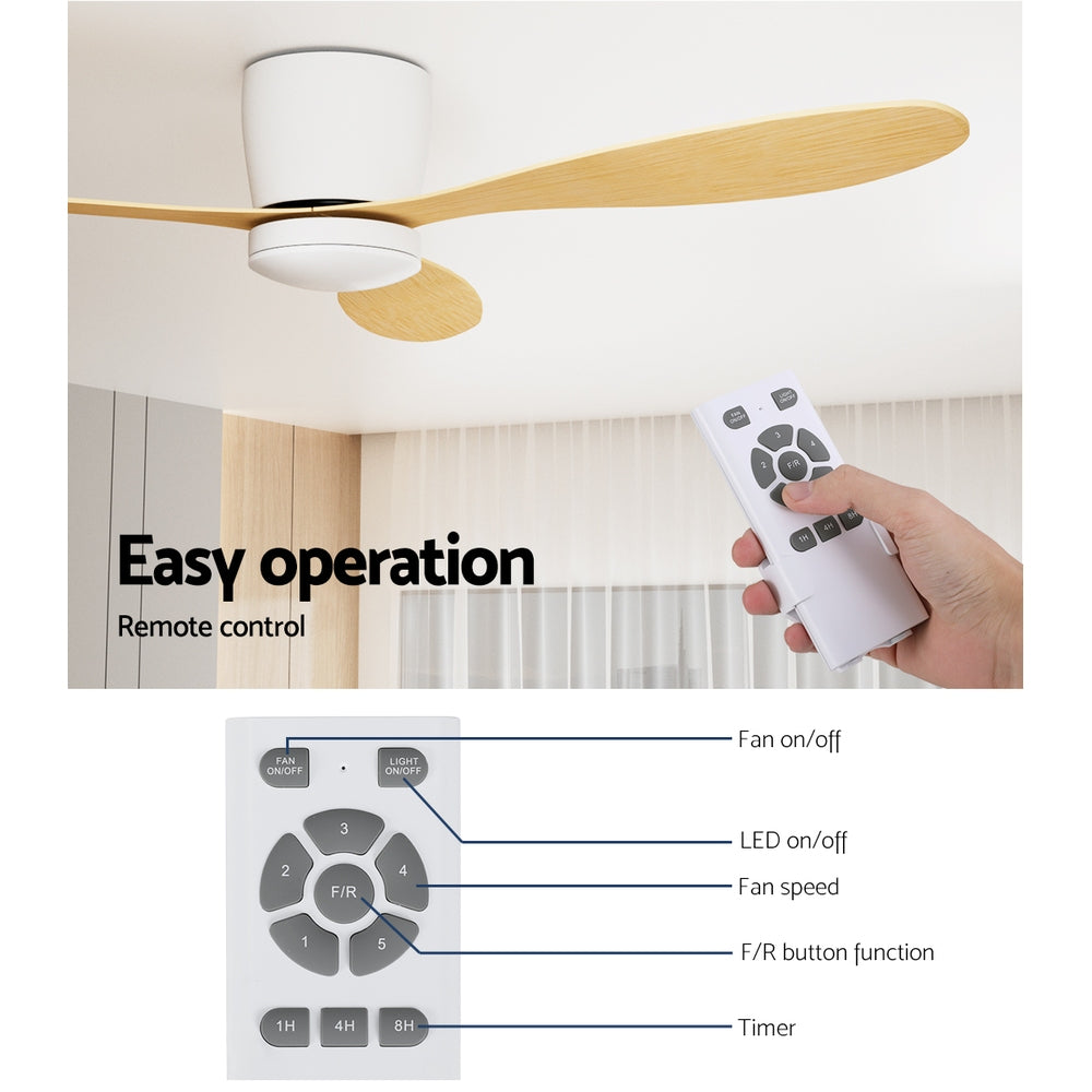 Devanti 52" DC Motor Ceiling Fan with Light