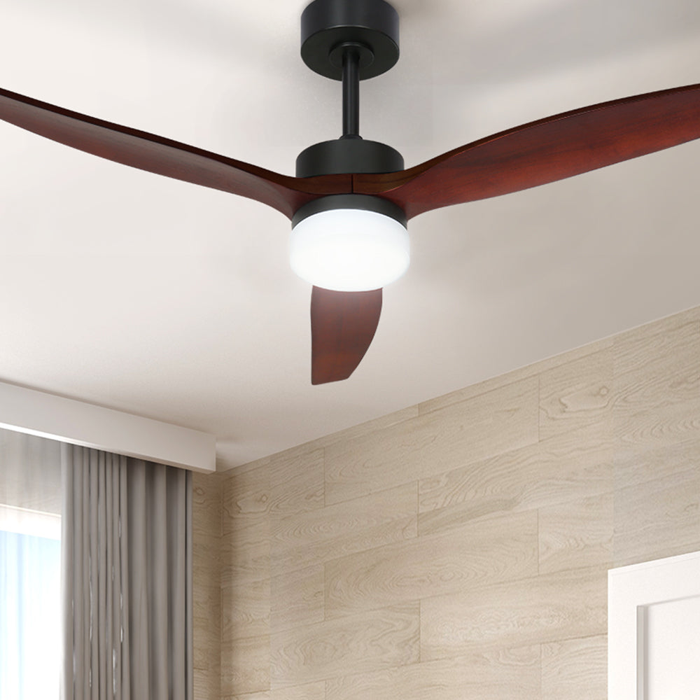 Devanti 52'' Dark Wood Ceiling Fan with Light