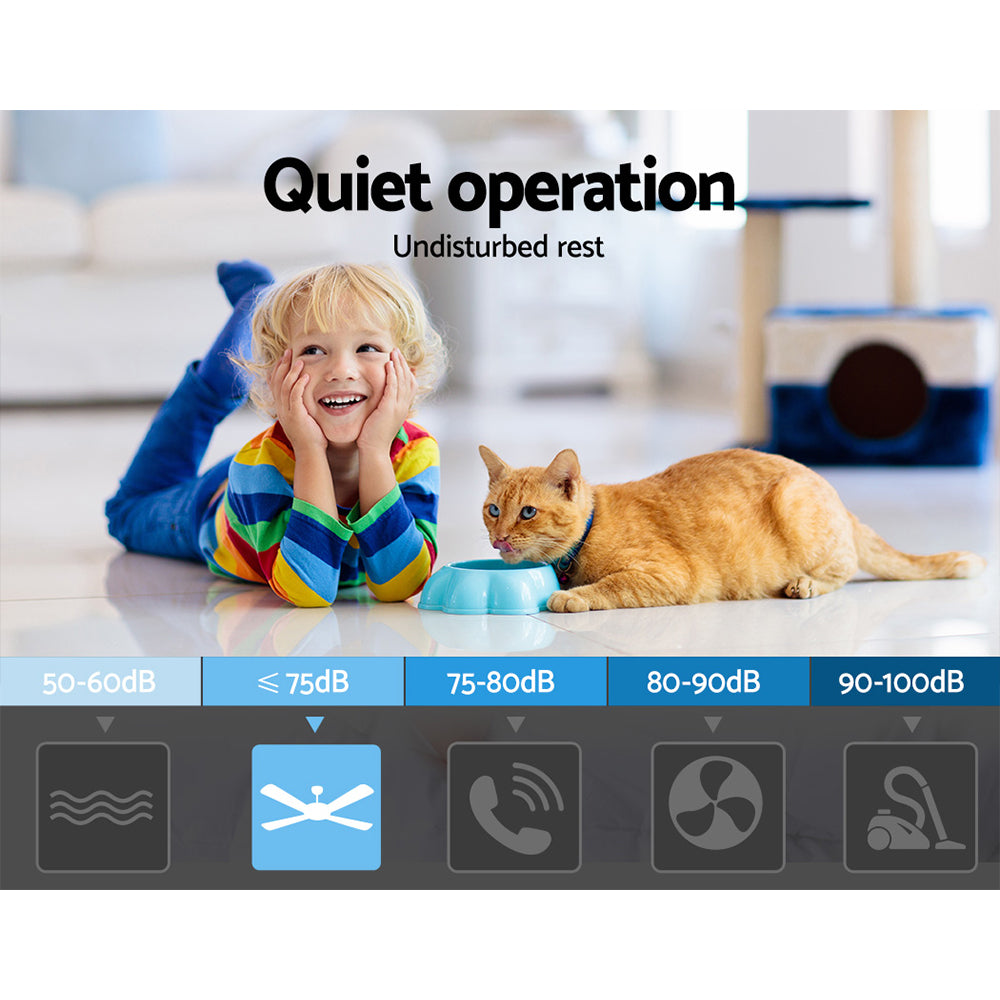 Devanti 52'' Dark Wood Ceiling Fan with Remote