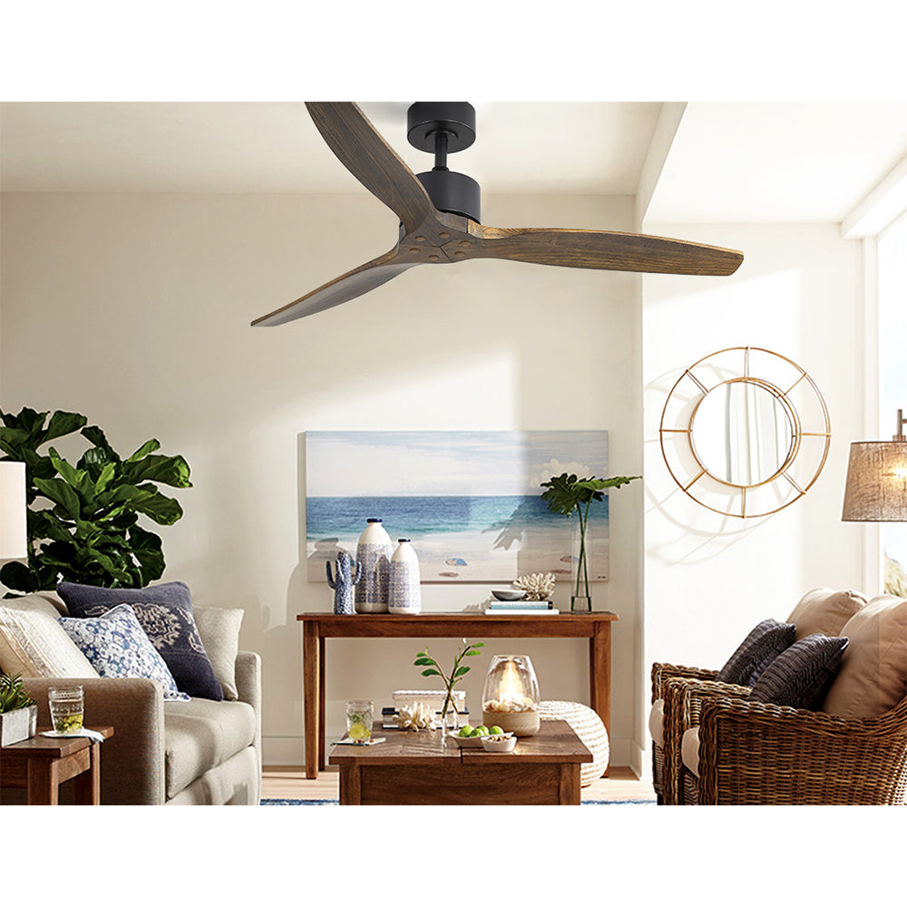Devanti 52'' Dark Wood Ceiling Fan with Remote