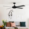 Devanti 52'' Remote-Controlled Ceiling Fan - Black