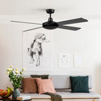 Devanti 52'' Remote-Controlled Ceiling Fan - Black