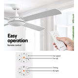 Devanti 52'' White Ceiling Fan with Remote