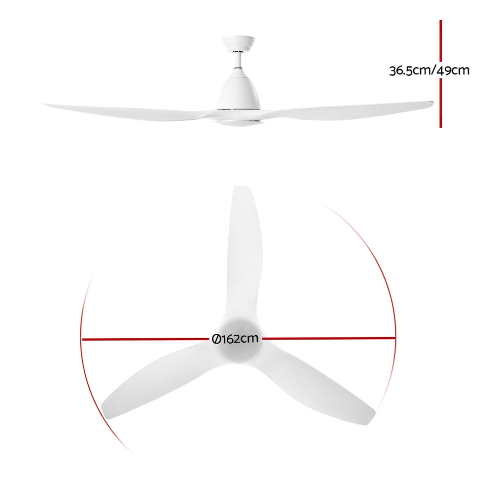 Devanti 64'' DC Motor Ceiling Fan with Light