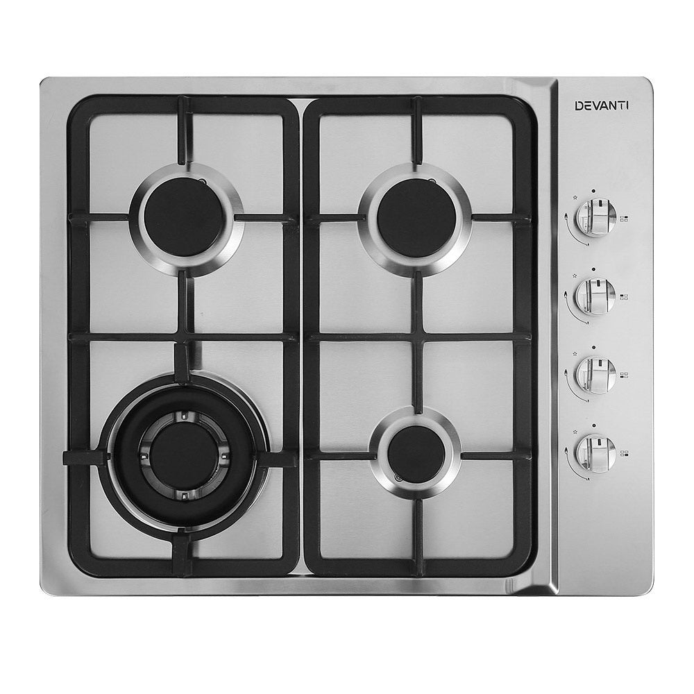 60cm Stainless Steel Gas Cooktop Hob