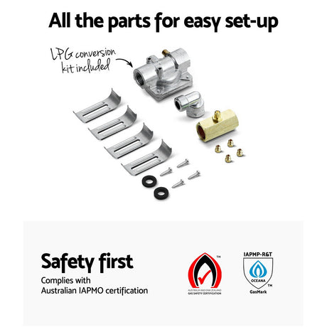 60cm Stainless Steel Gas Cooktop Hob