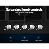 90cm 5-Burner Gas Cooktop in Black