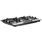 90cm 5-Burner Stainless Steel Gas Cooktop