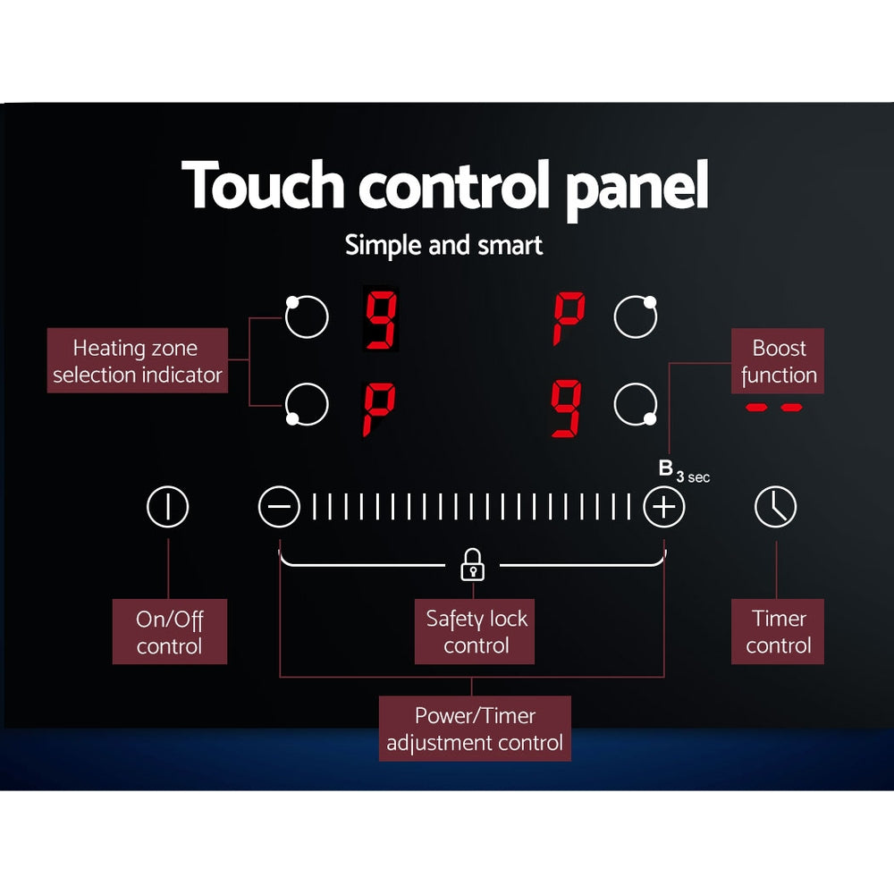 60cm Induction Electric Cooker with 4 Hobs