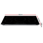 90cm Electric Induction Cooktop with Touch Controls